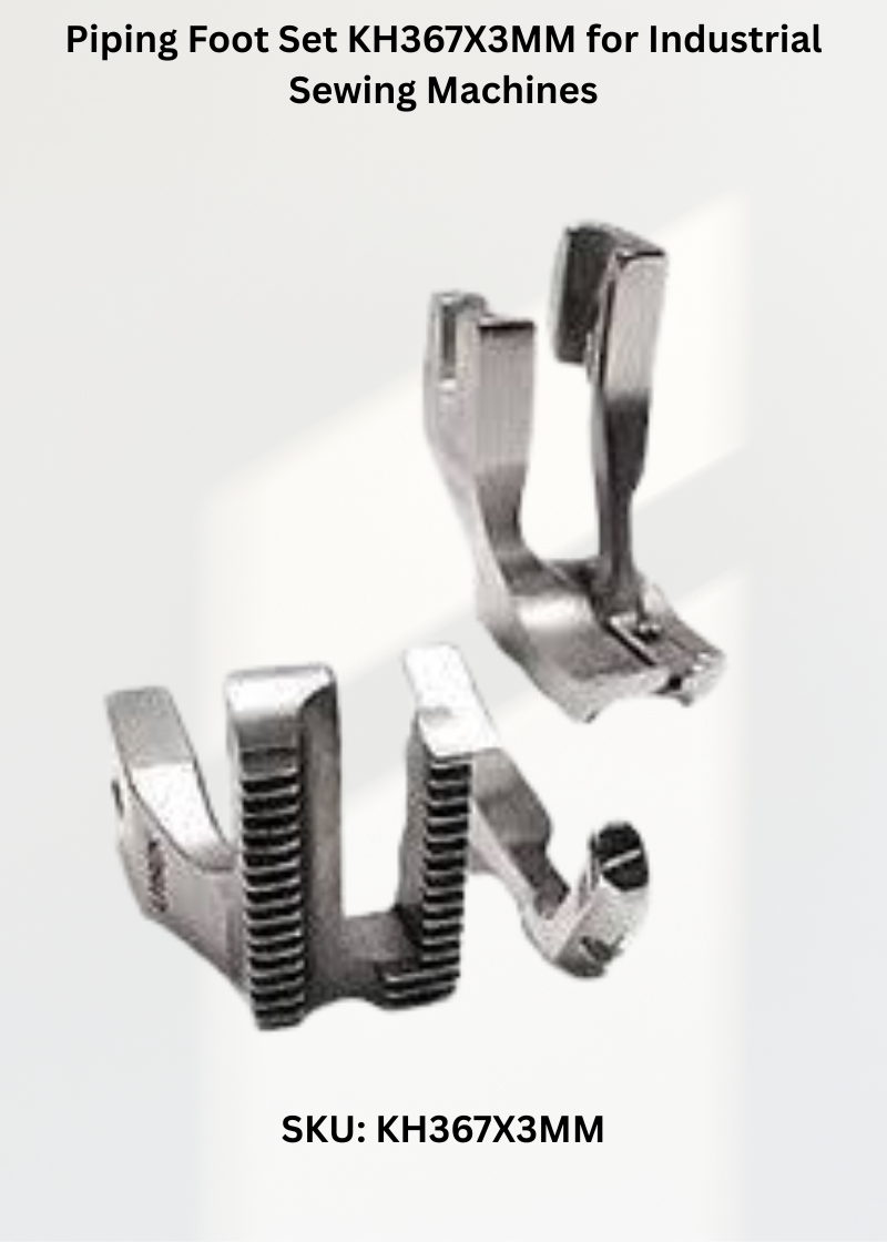 Piping Foot Set KH367X3MM for Industrial Sewing Machines