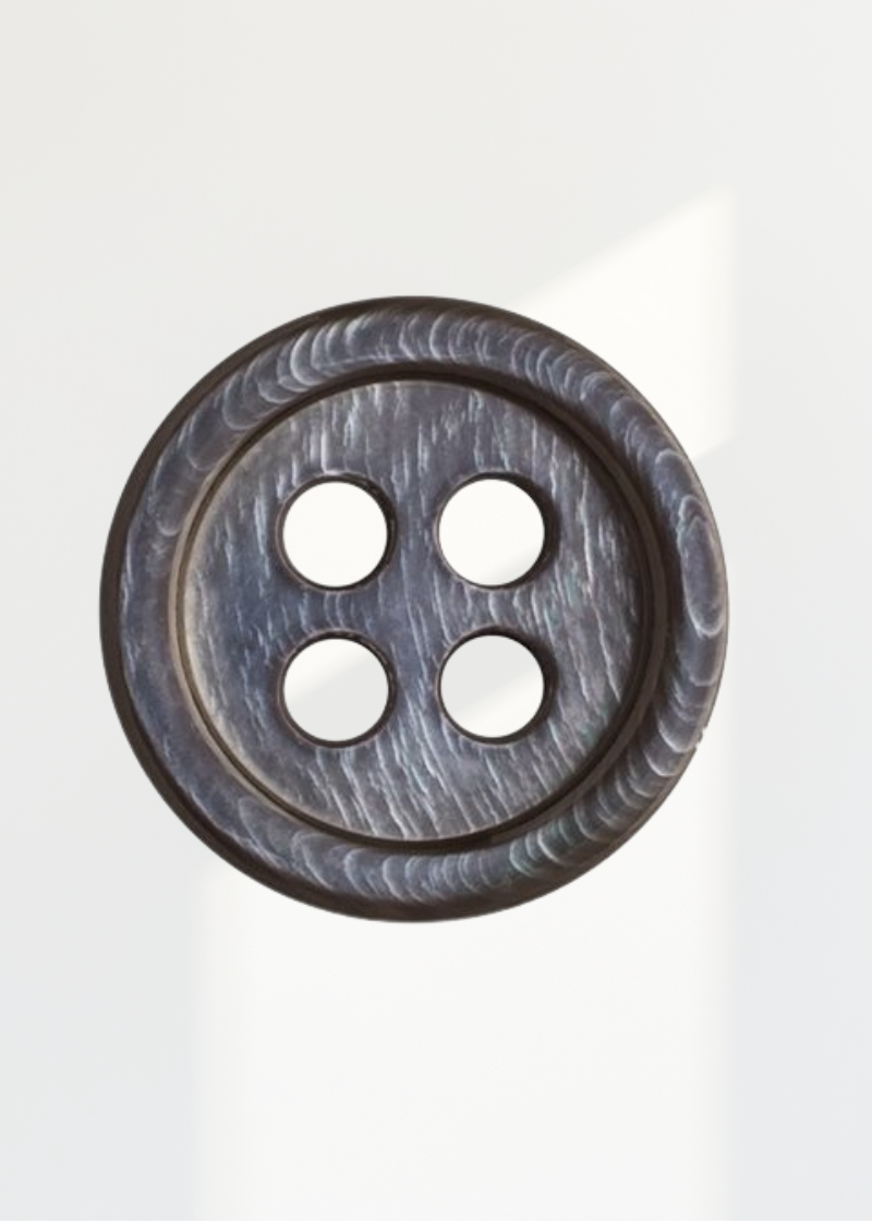 Trocas Shell Buttons - 4-Hole - Smoke