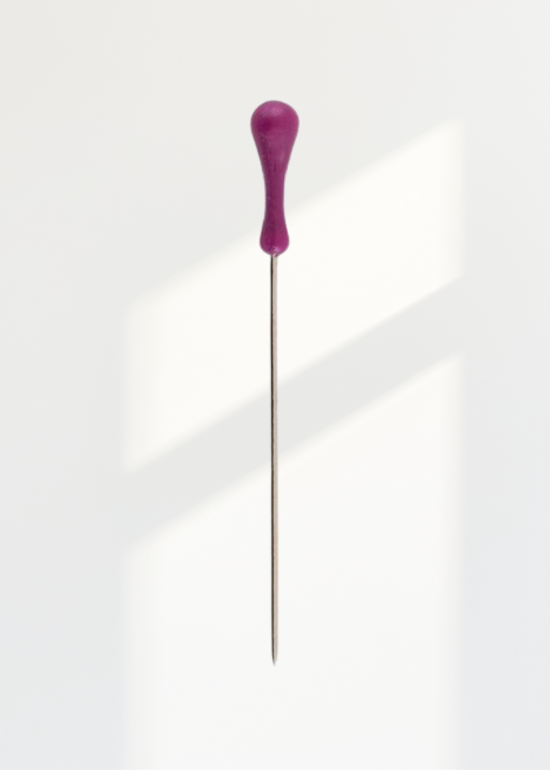 Dritz Easy Grasp Pins - #24 - 1 1/2" x 0.023" - 60/Pack - Purple