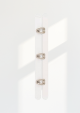 Corset Busks - 7" - 1 Set/Pack - Silver and White