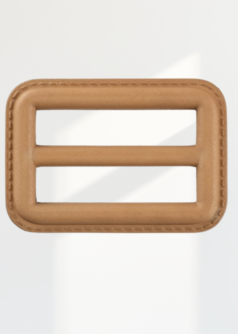 Imitation Leather Belt Buckles - 1 1/2" - Tan