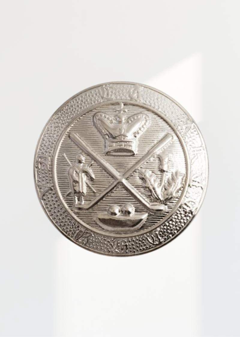 Coat of Arms Embossed Metal Blazer Buttons - 1 Dozen