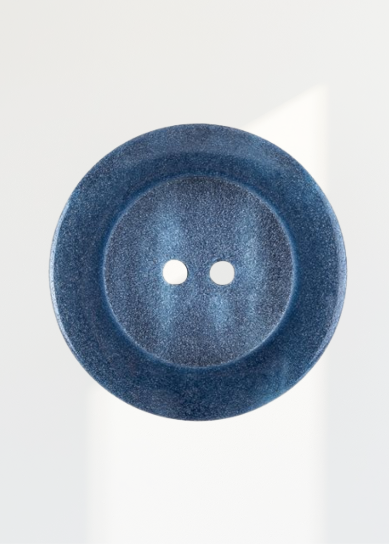 Beveled Rim Nylon Buttons - 3/Pack - 2-Hole - Medium Blue