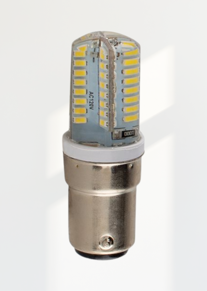 Home Sewing Machine LED Light Bulb 120V 2W – Push-In B15 Bayonet Base
