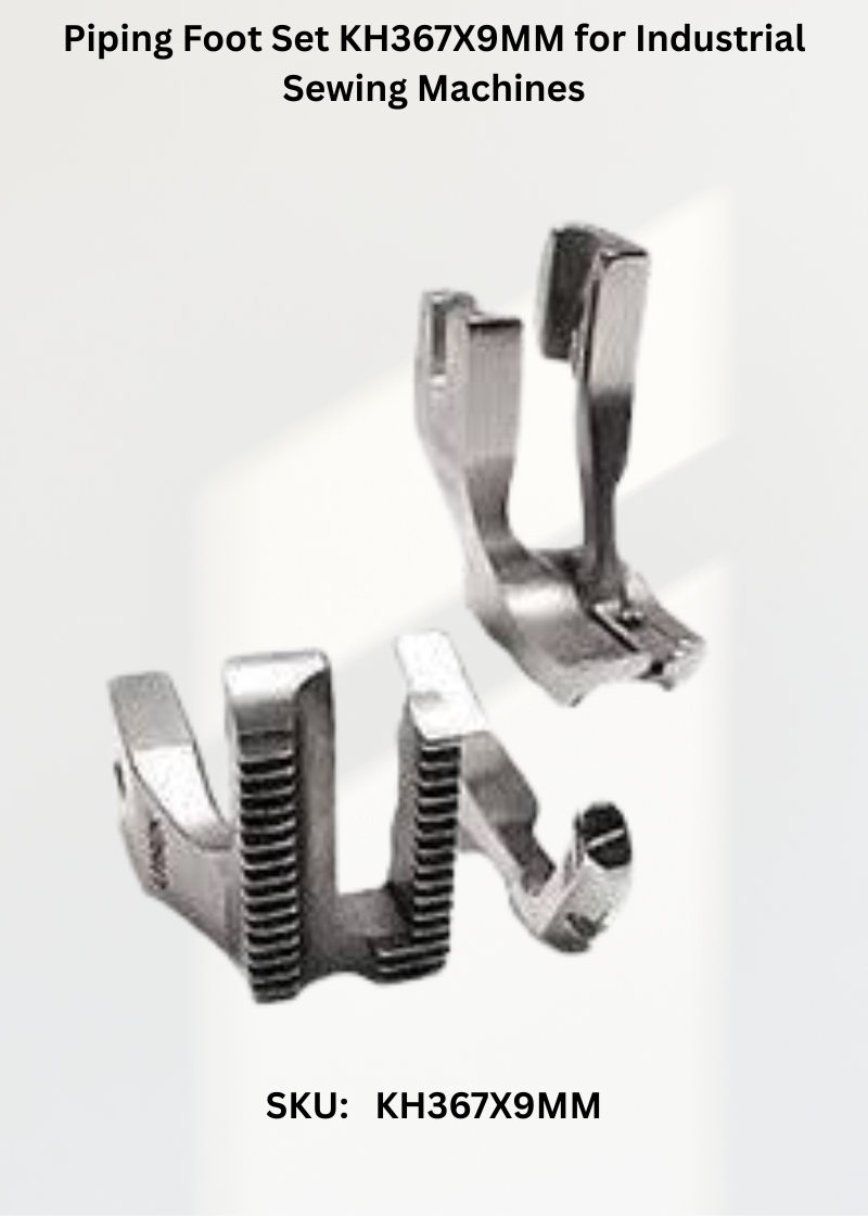 Piping Foot Set KH367X9MM for Industrial Sewing Machines