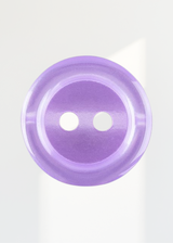 Pearly Round Rimmed Nylon Buttons - 6/Pack - 2-Hole