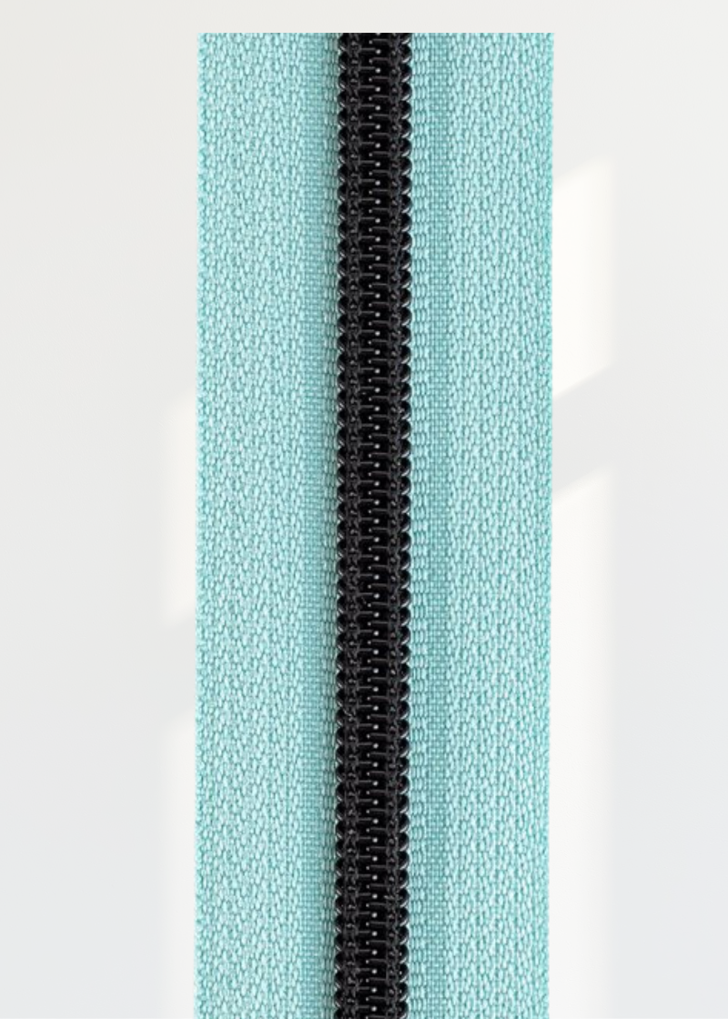 #5 Matte Black Metallic Nylon Coil Continuous Zipper Roll