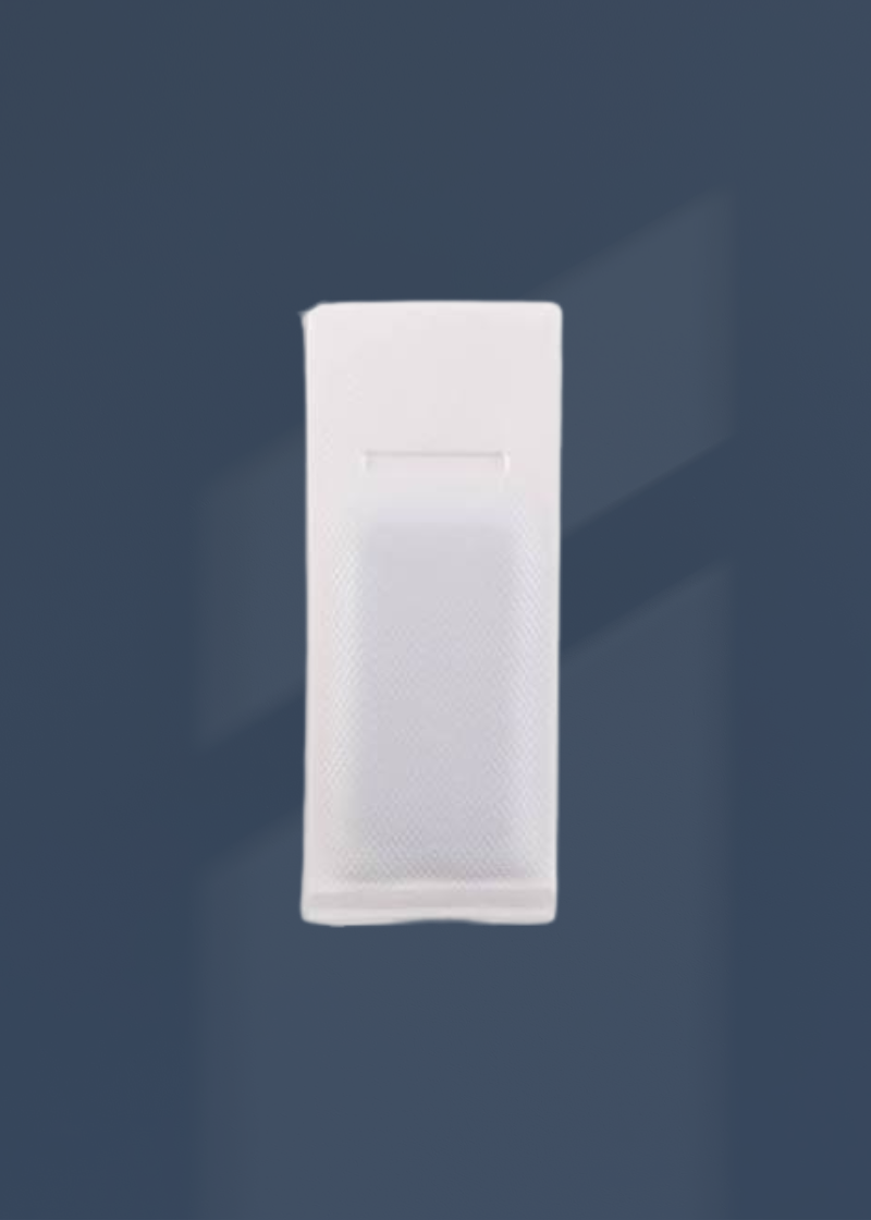 Plastic Covered Drapery Weights W/ Sewing Tab - 5/8" x 7/8" - 100/Box - White