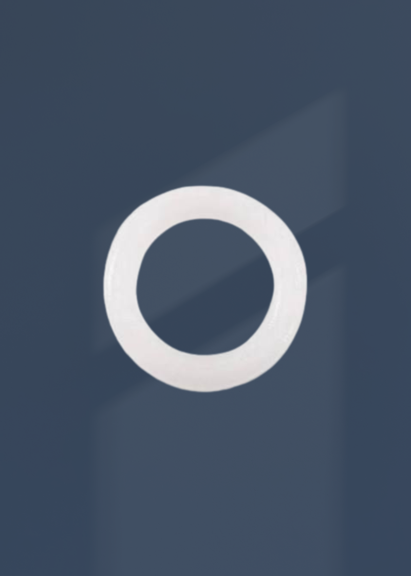 Plastic Drapery Rings - 5/8" - 1,000/Pack - White