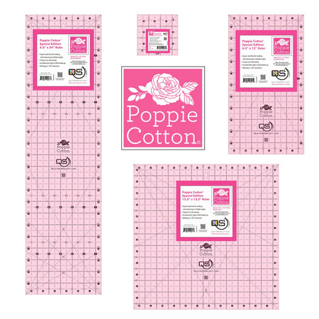 Quilters Select Poppie Cotton Non-Slip Ruler