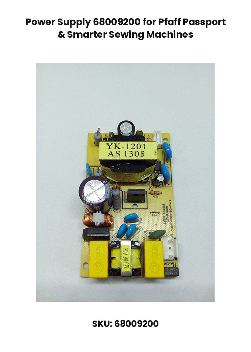 Power Supply 68009200 for Pfaff Passport & Smarter Sewing Machines