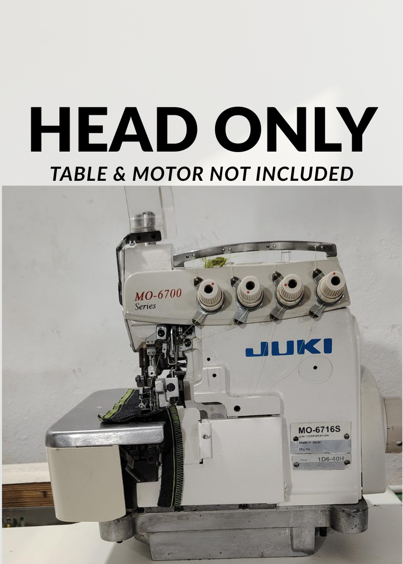 Pre-Owned Juki MO-6716S Overlock Sewing Machine Head Only 5 Thread