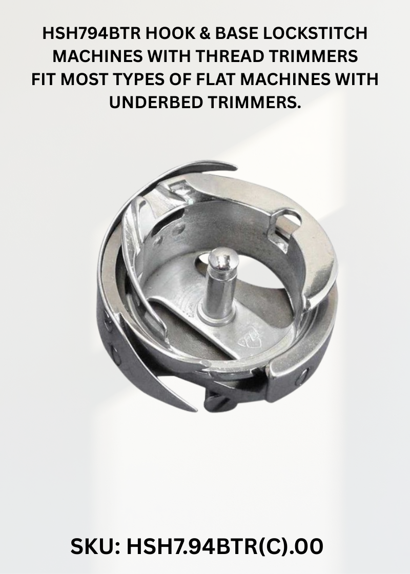 Premium Replacement  Hook and Base HSH794BTR for Lockstitch Machines with Thread Trimmers for Juki DDL-8700-7 Sewing Machine