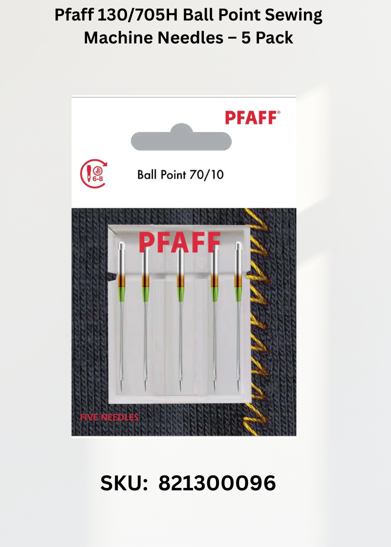 Pfaff 130/705H Ball Point Sewing Machine Needles – 5 Pack