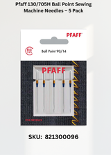 Pfaff 130/705H Ball Point Sewing Machine Needles – 5 Pack