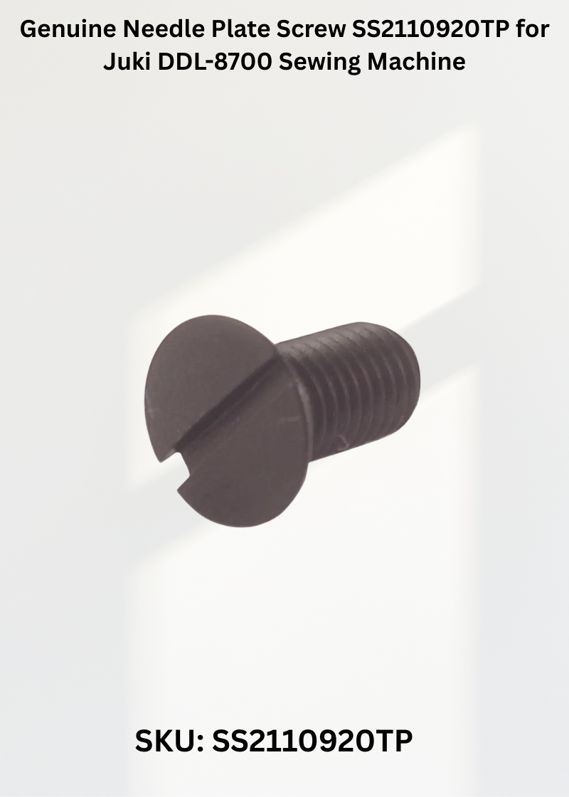 Genuine Needle Plate Screw SS2110920TP for Juki LH-1152 and Juki DDL-8700 Sewing Machines
