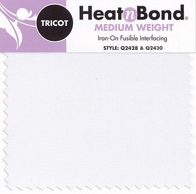 HeatnBond Tricot Medium Weight White 20 in x 25 yd
