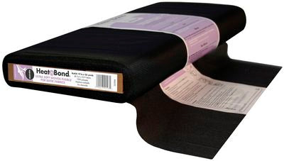 HeatnBond Ultra Soft Woven Fusible Black 19inx25yd
