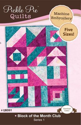 Pickle Pie Designs The Hoop Block of the Month Club Series 1