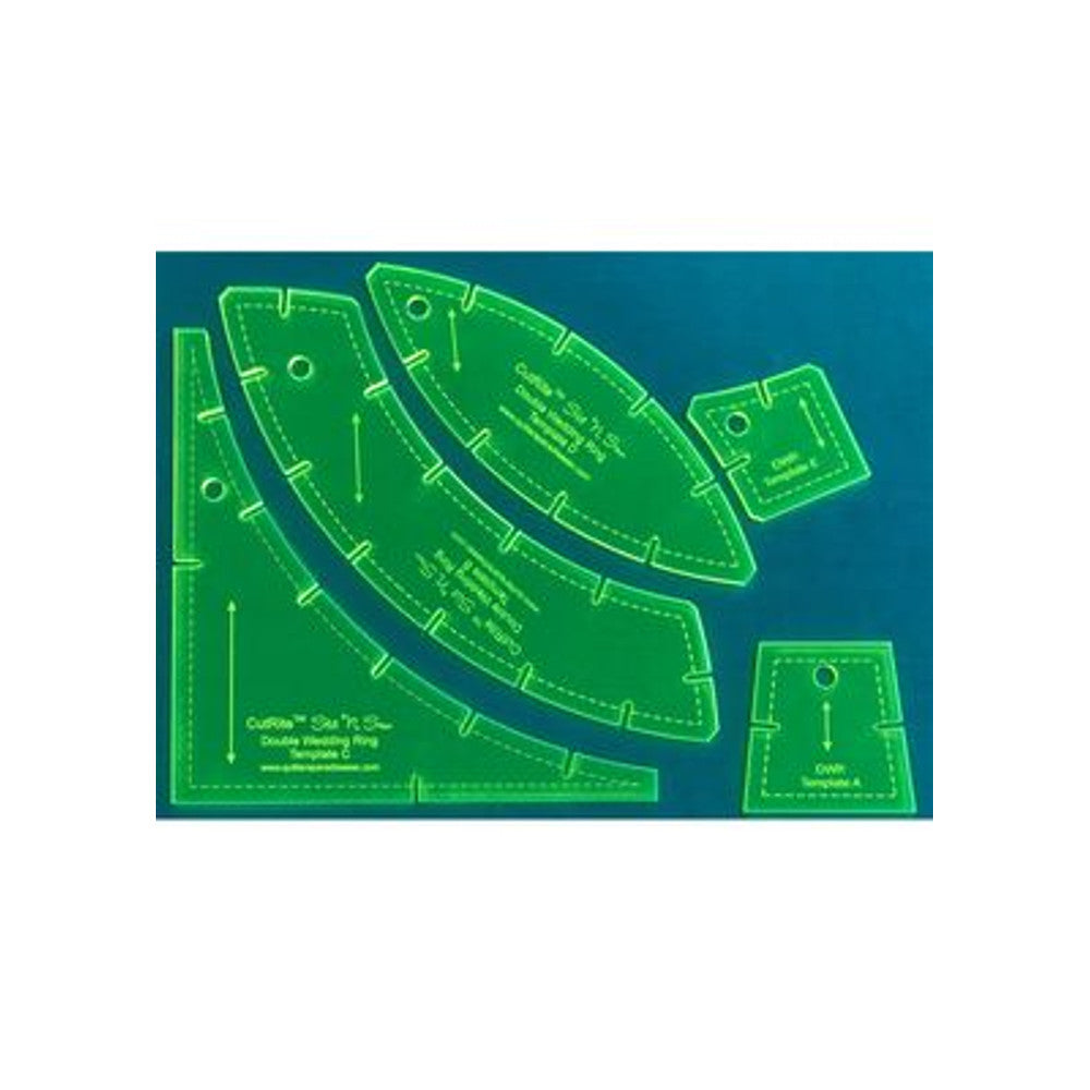 Quilter's Paradise Double Wedding Ring Template