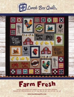 Lunch Box Quilts, LLC Farm Fresh Applique ME Quilt With Redemption Code