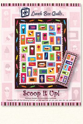 Lunch Box Quilts, LLC Scoop it Up ME Quilt Pattern with Cd-Rom