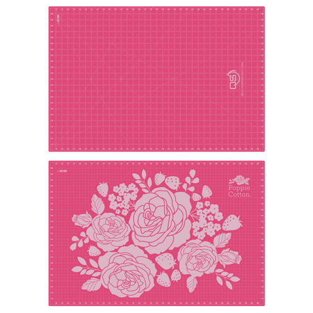 Poppie Cotton Dual Sided Cutting Mat 24" x 36", Quilters Select