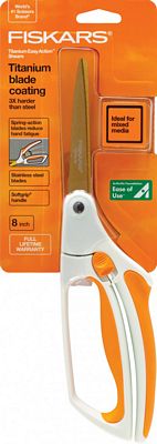Fiskars, Inc. Easy Action 8" Titanium Scissor