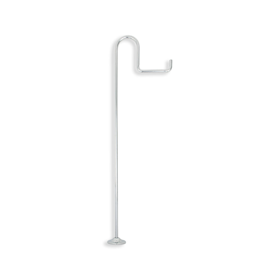 Table Mount Pole To Hold Water Bottle - 3" Base X 46" - Chrome