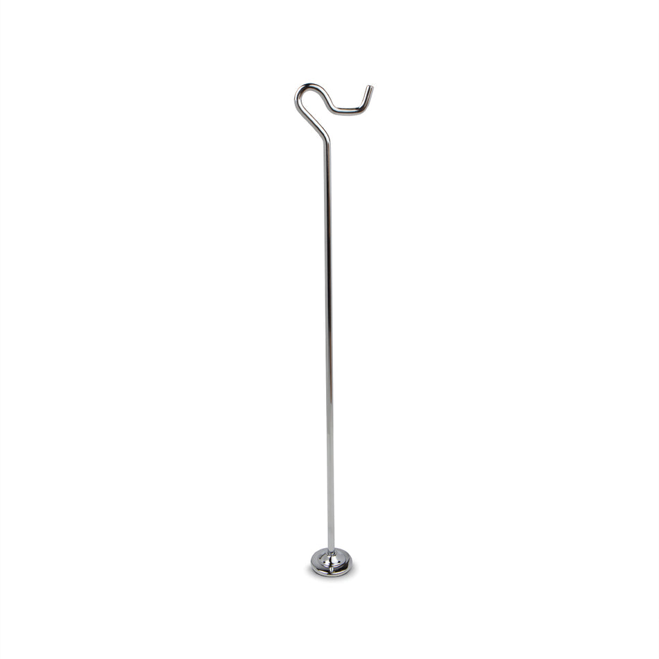 Shepherd Crook Style Front Counter Rack - 3" X 32" - Chrome