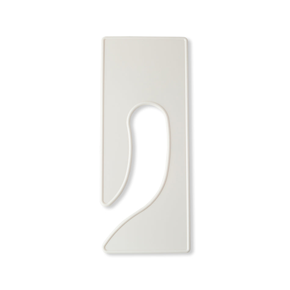King Size Blank Rack Divider - 9 1/4" X 3 3/4" - 10/Pack - White