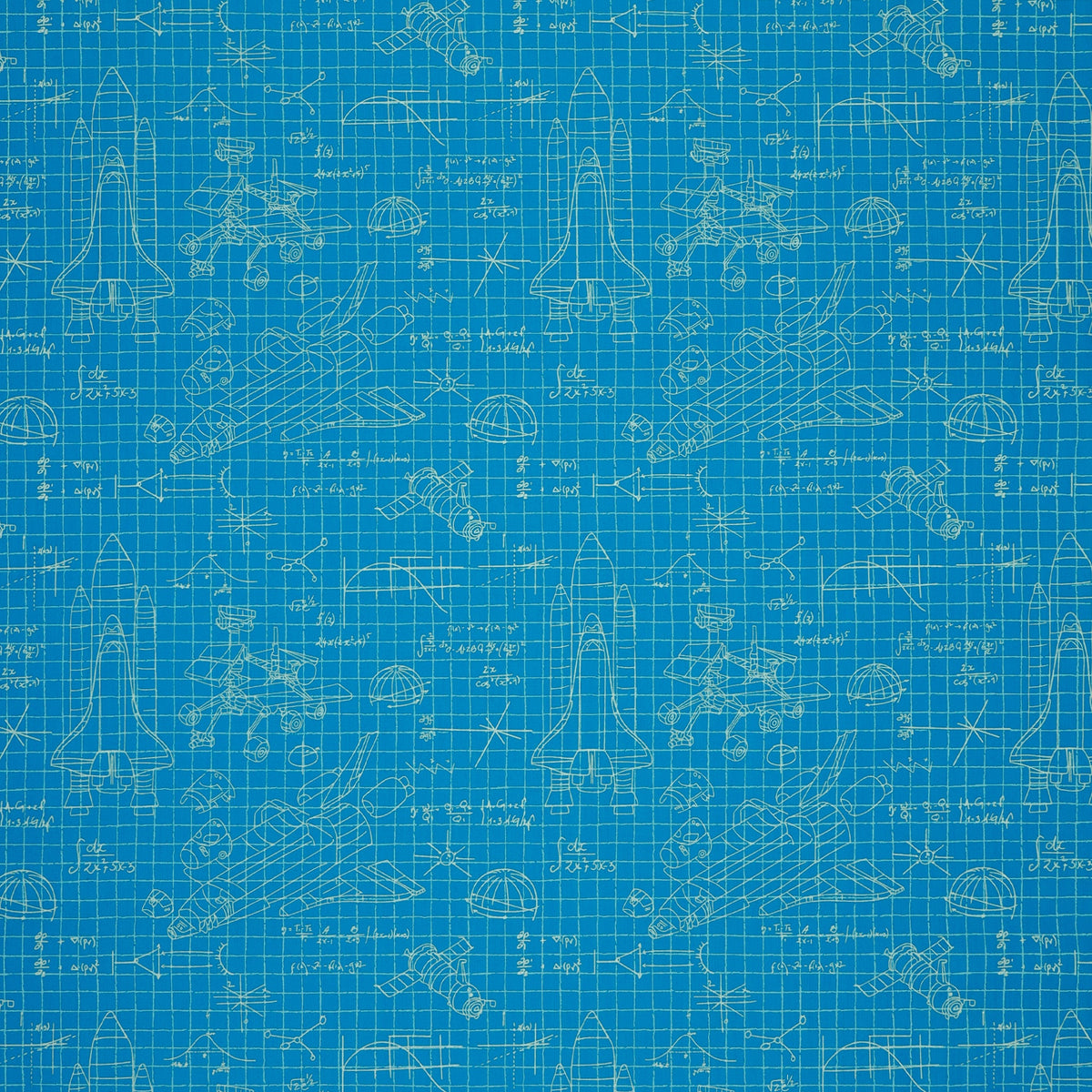 Rocket Science Fabric Collection - Stellar Engineering Blue