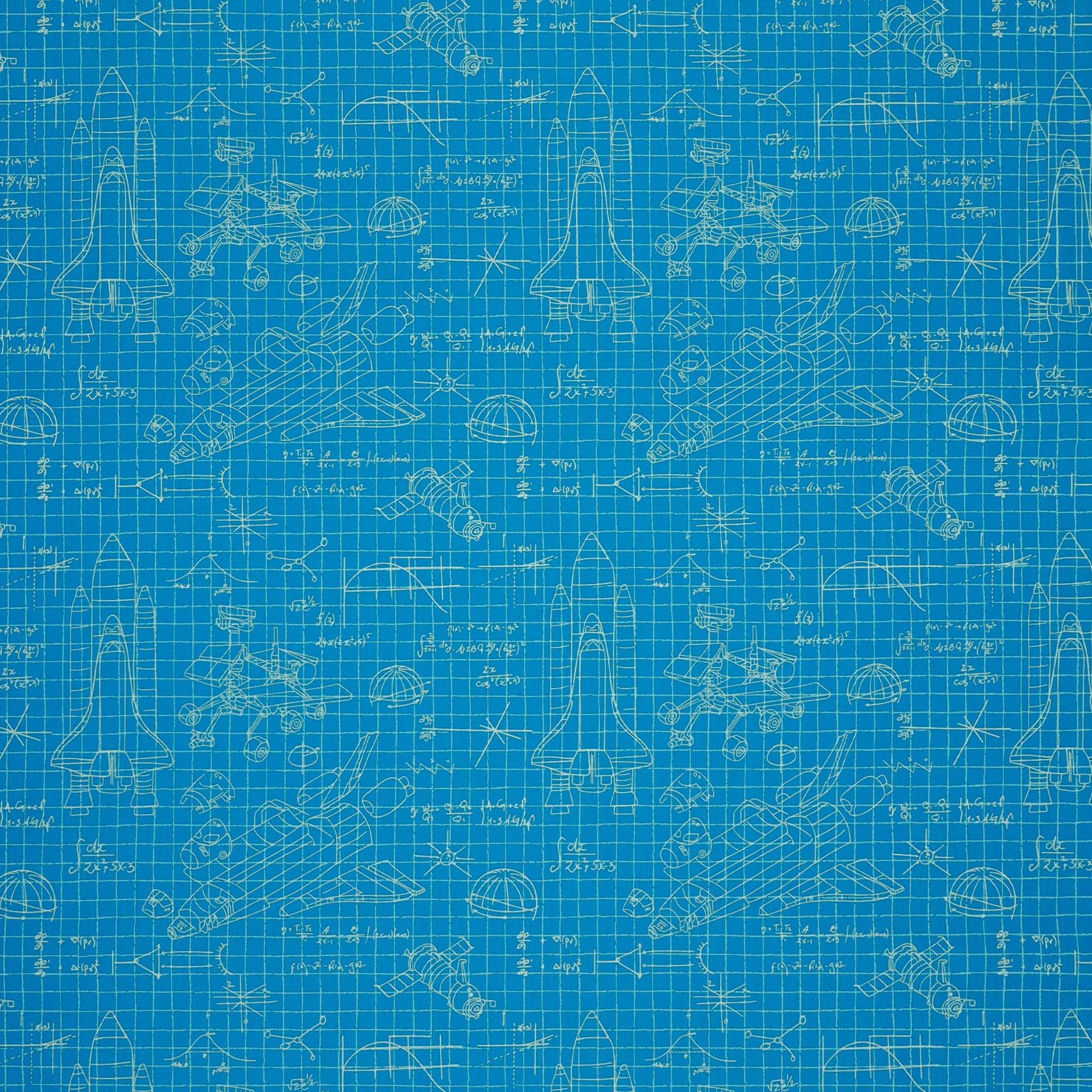 Rocket Science Fabric Collection - Stellar Engineering Blue