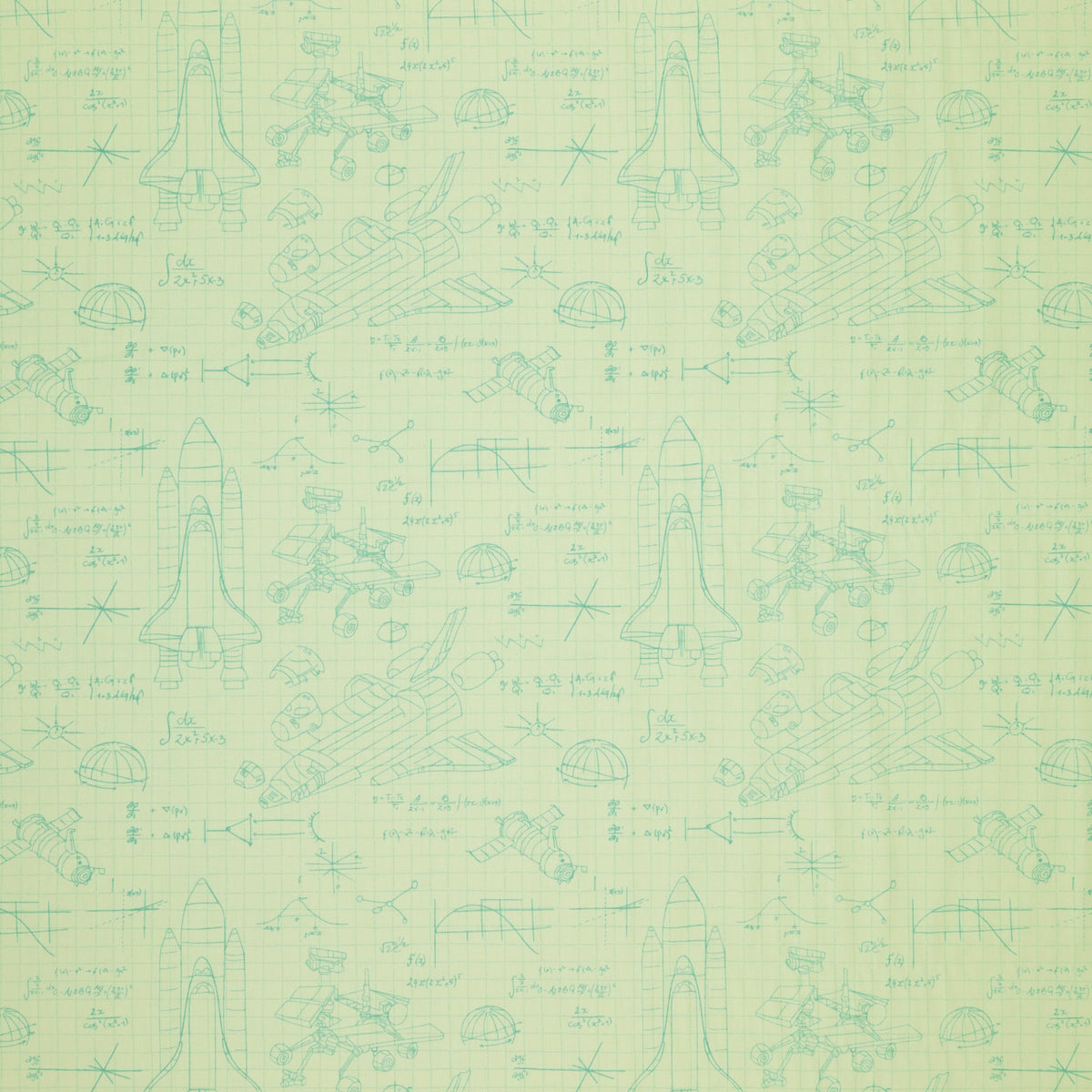 Rocket Science Fabric Collection - Stellar Engineering White