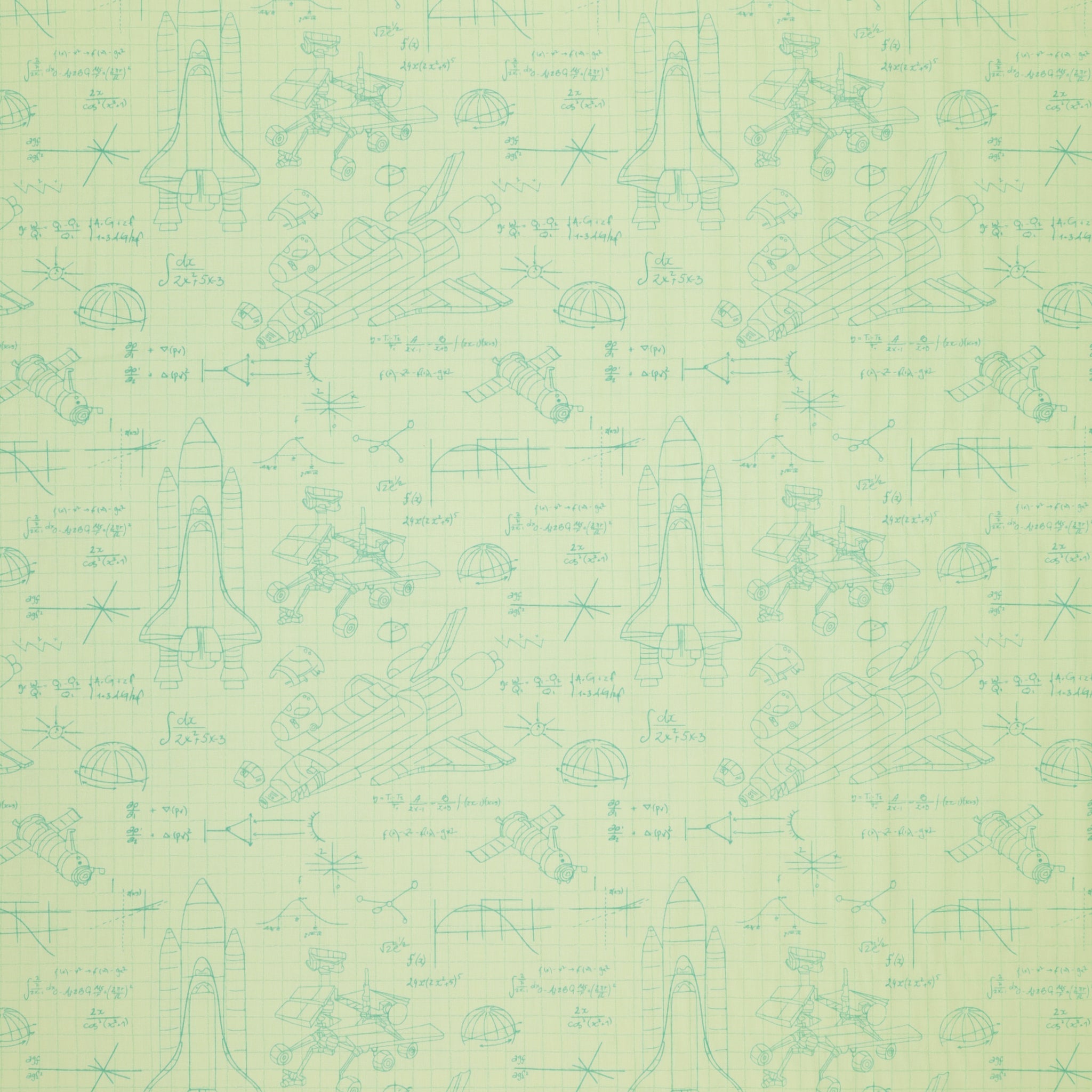 Rocket Science Fabric Collection - Stellar Engineering White