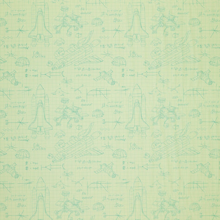 Rocket Science Fabric Collection - Stellar Engineering White