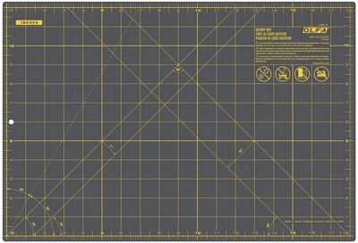 Olfa Self Heal Double Sided Rotary Mat Gray 12in x 18in