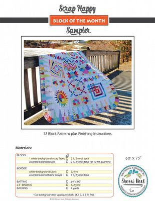 Rebecca Mae Designs Scrap Happy Sampler Bom Quilt