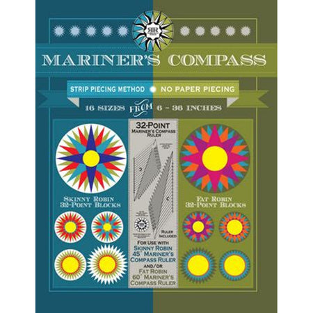Robin Ruth Design 32-Point Mariner''s Compass Ruler and Book