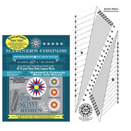 Skinny Robin 16 Point Mariner''s Compass Combo