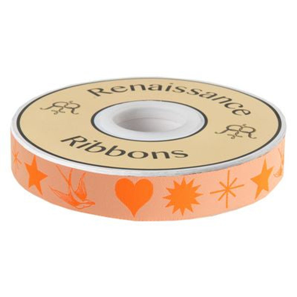 Renaissance Ribbons Fairy Flakes Ribbon in Lunar 7/8in wide