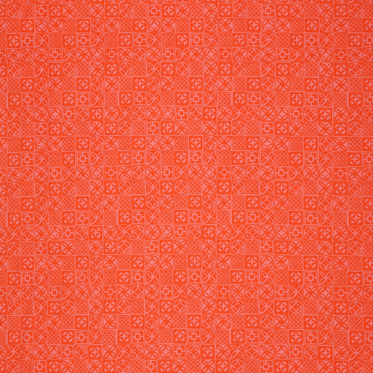 Poolside Too Fabric Collection - Architectural Blocks Goldfish
