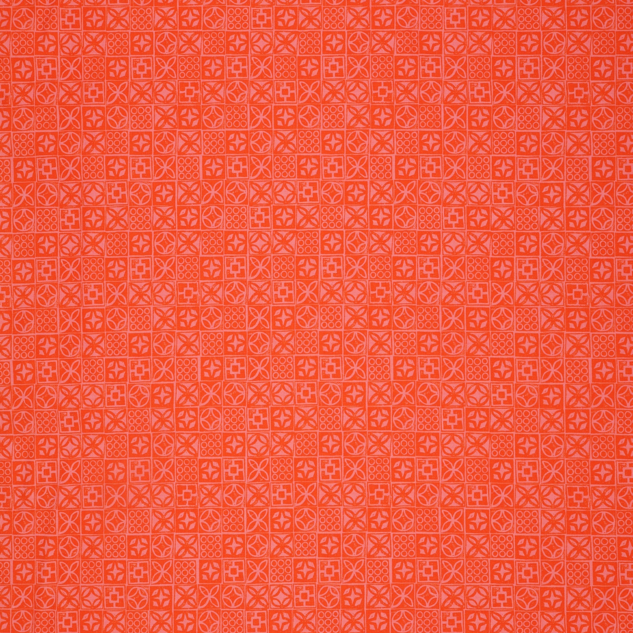Poolside Too Fabric Collection - Architectural Blocks Goldfish