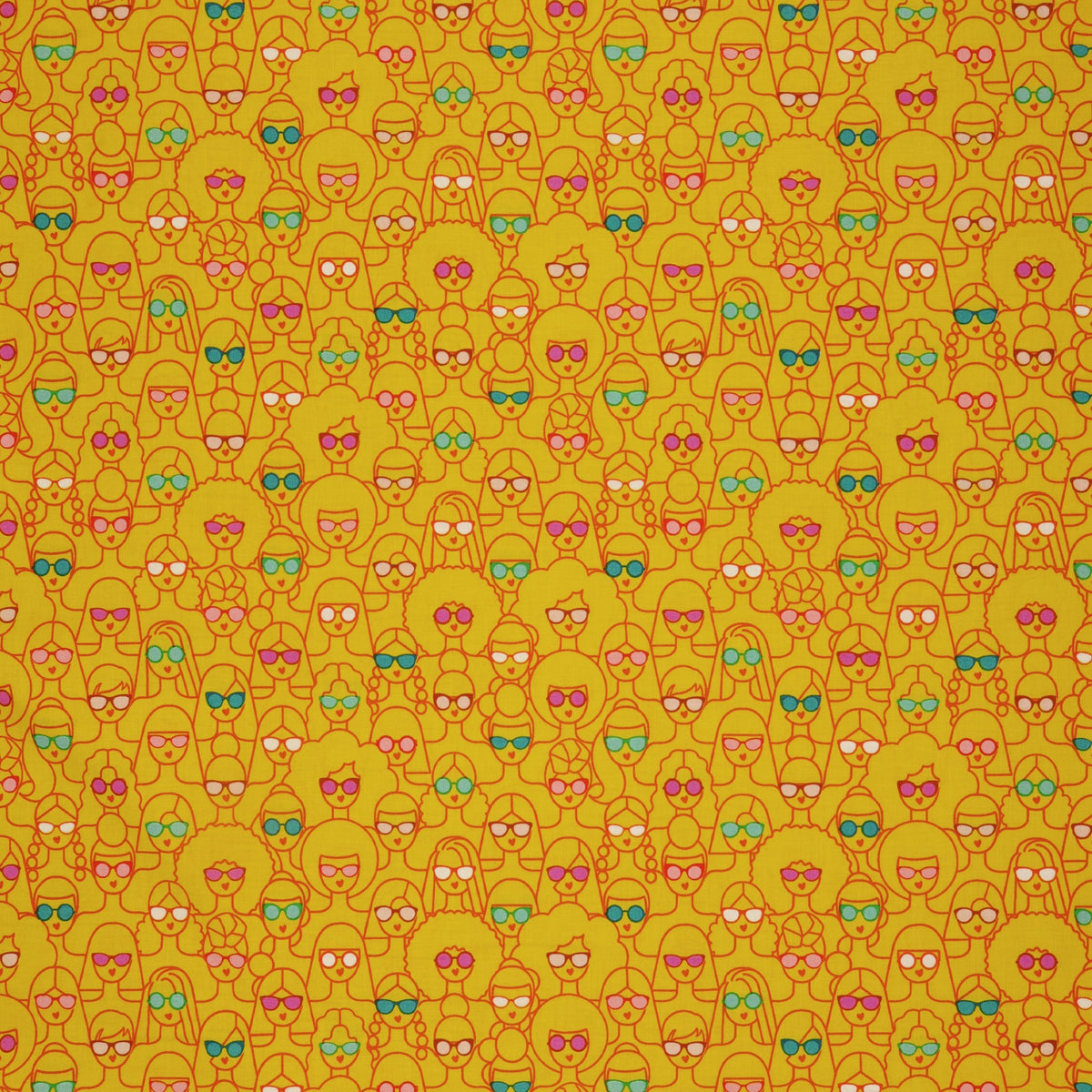 Poolside Too Fabric Collection - Shine Girl, Shine Golden Hour