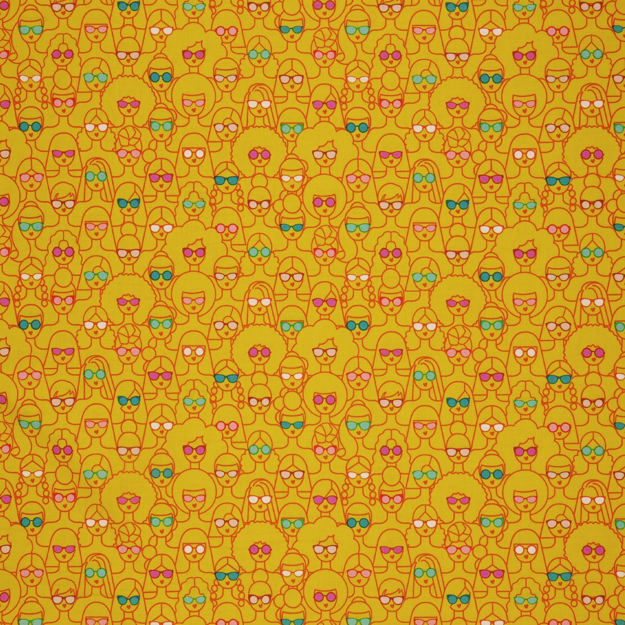 Poolside Too Fabric Collection - Shine Girl, Shine Golden Hour