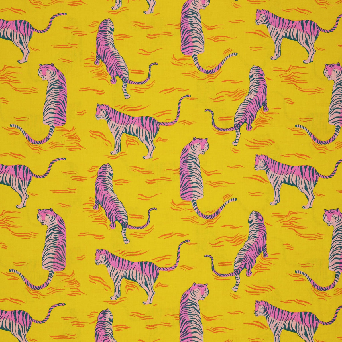 Poolside Too Fabric Collection - Tigress Golden Hour