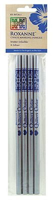 Roxanne Quilters Choice Chalk Pencils -Silver 4/pk