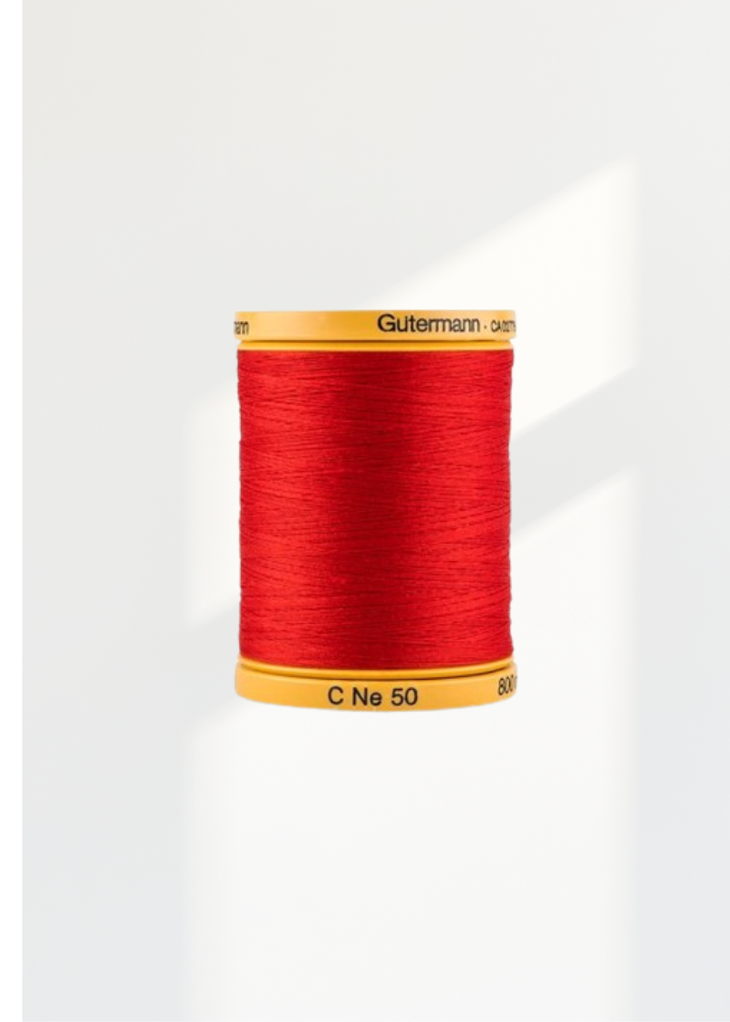 Gutermann 50 WT Natural All-Purpose 100% Cotton Thread - Tex 20 - 876 yds.
