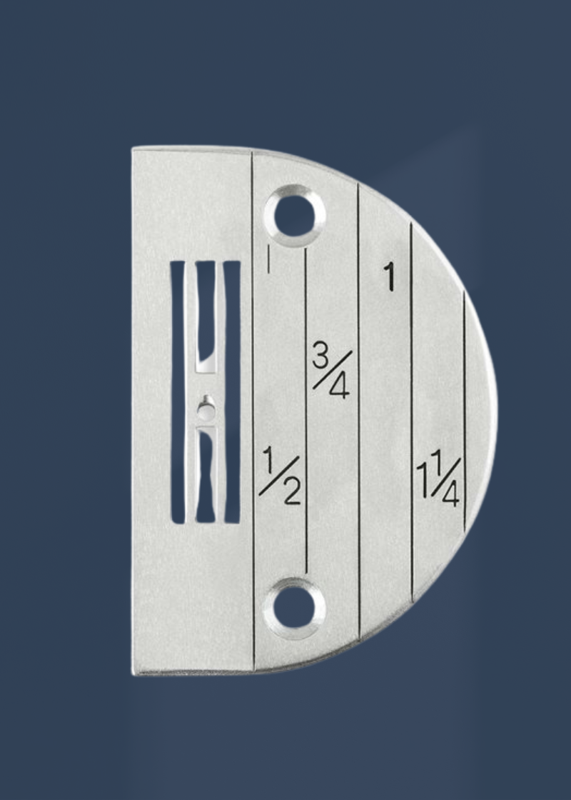 Regular Needle Plate W/ Line Gauge - Sewing Machine Parts - (142061 LG)