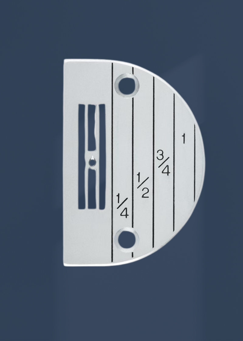 Regular Needle Plate W/ Line Gauge - Sewing Machine Parts - (147150)